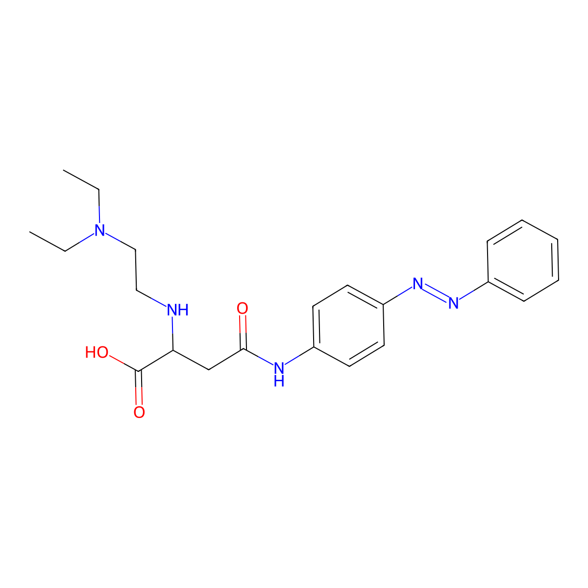 (Z)-2-((2-(diethylamino)ethyl)amino)-4-oxo-4-((4-(phenyldiazenyl)phenyl)amino)butanoic acid molecular structure, CAS 1097871-09-4