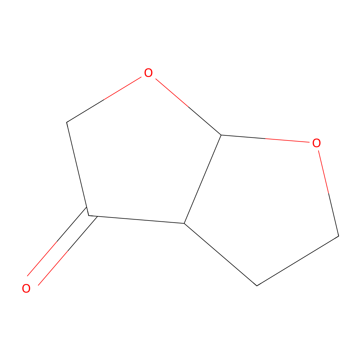 Rel-(3aS,6aS)-tetrahydrofuro[2,3-b]furan-3(2H)-one molecular structure, CAS 109789-18-6