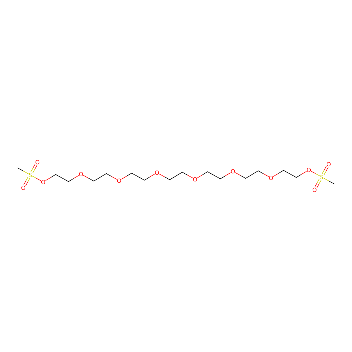 Ms-PEG8-Ms molecular structure, CAS 109789-41-5