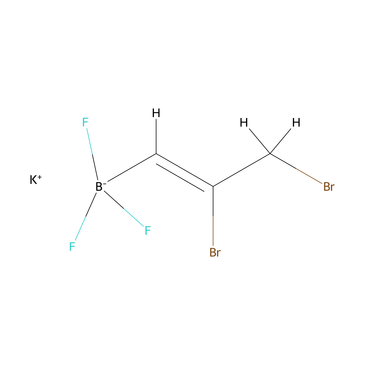 Potassium (Z)-2,3-dibromoprop-1-enyltrifluoroborate molecular structure, CAS 1097890-24-8