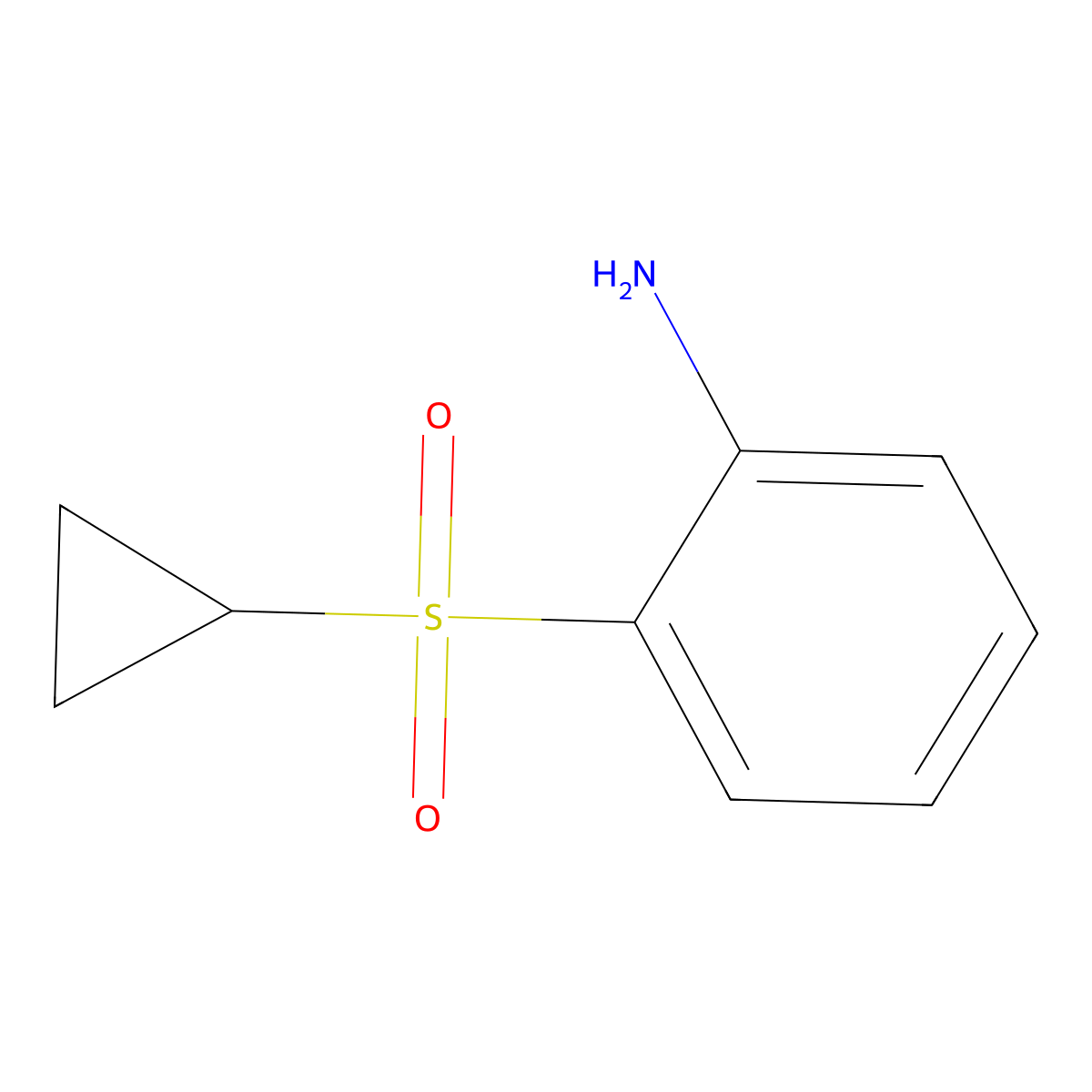 2-(Cyclopropanesulfonyl)aniline molecular structure, CAS 1097921-73-7