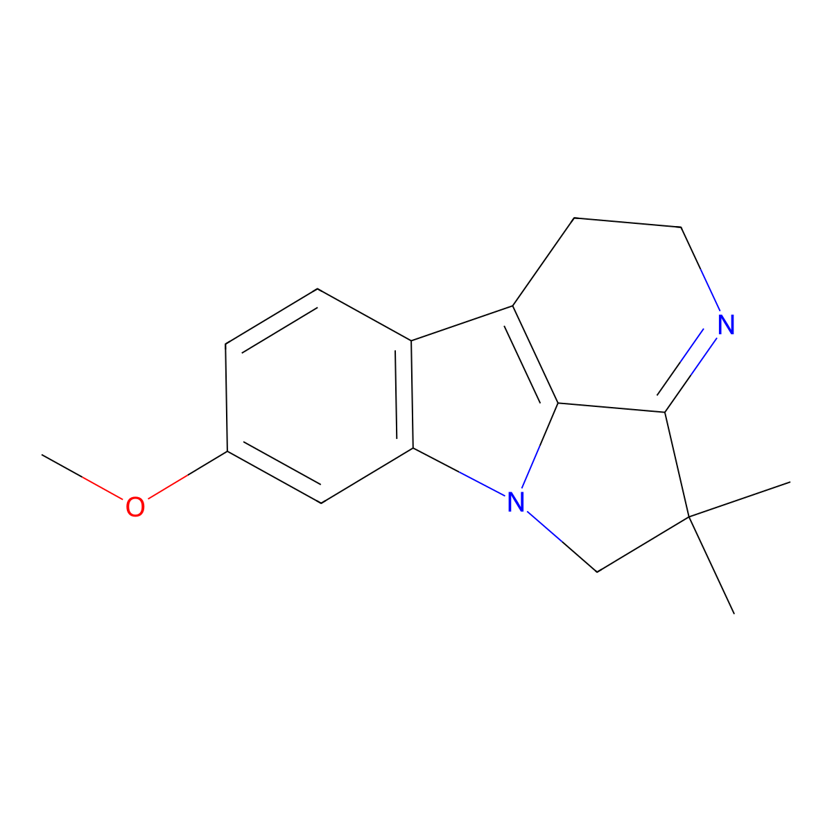 Harmalidine molecular structure, CAS 109794-97-0