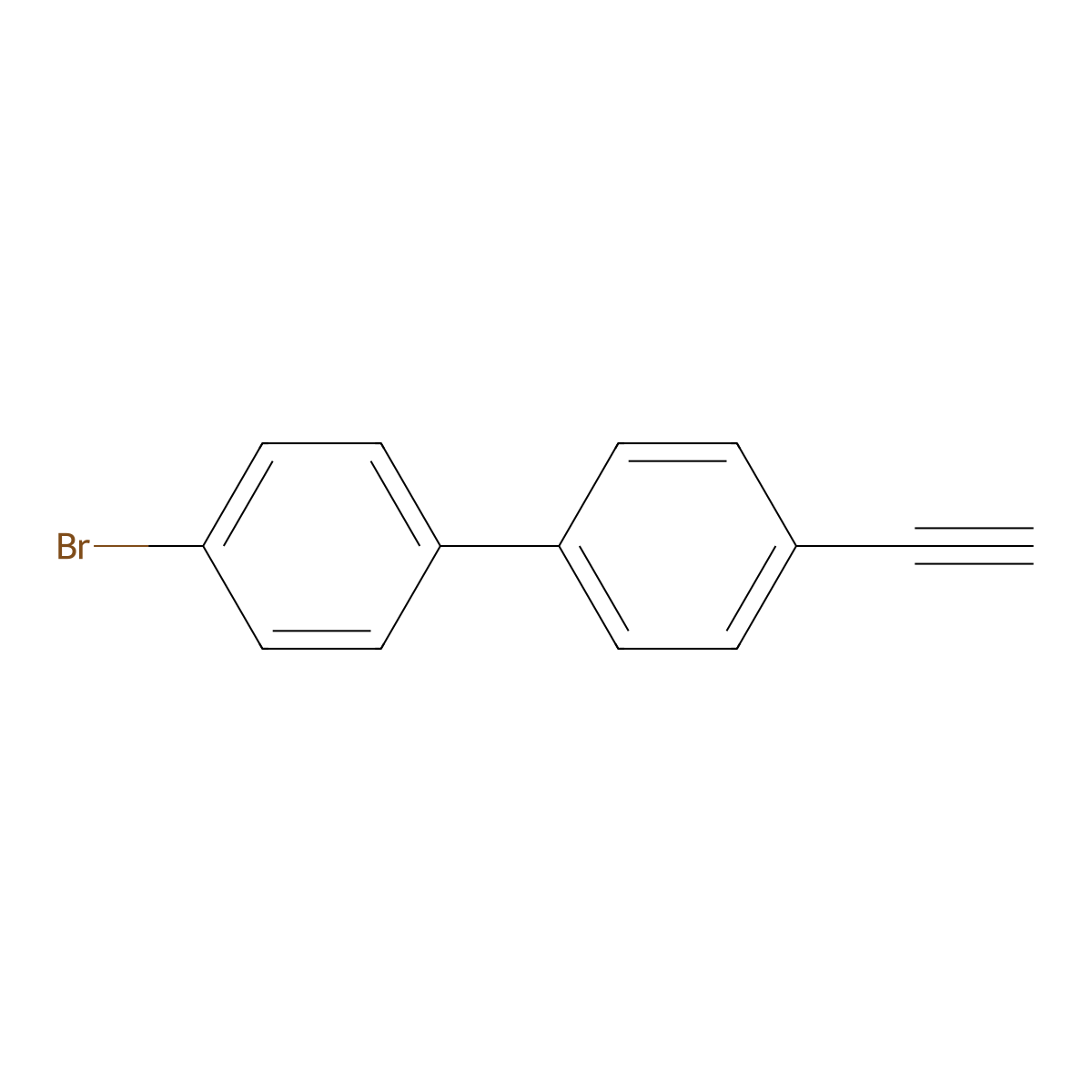 4-Bromo-4'-ethynylbiphenyl molecular structure, CAS 109797-76-4