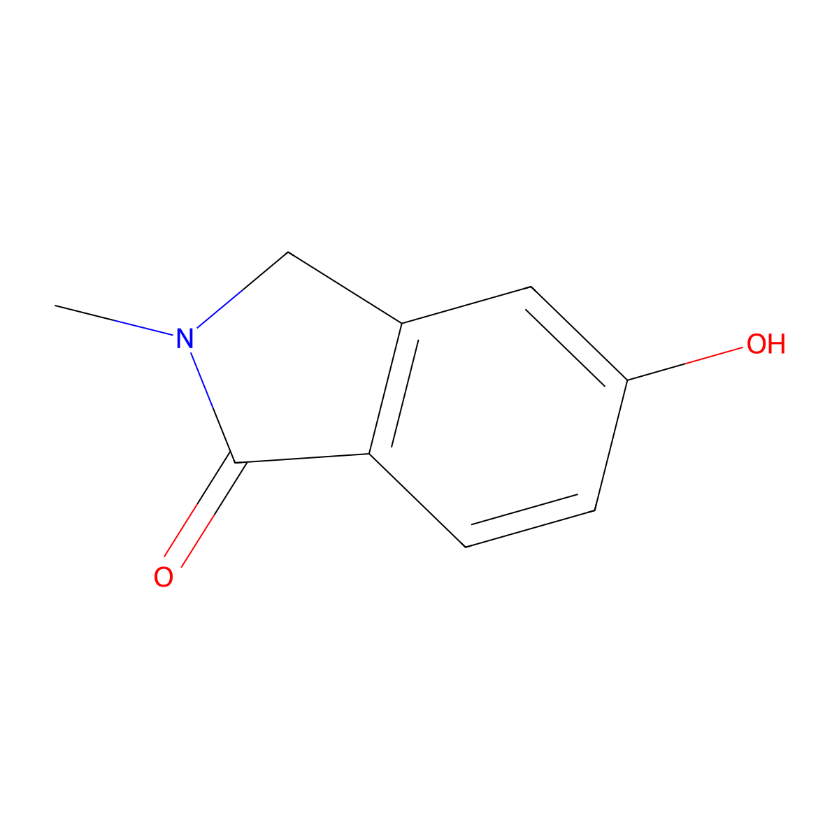 5-hydroxy-2-methyl-2,3-dihydro-1H-isoindol-1-one molecular structure, CAS 109803-65-8