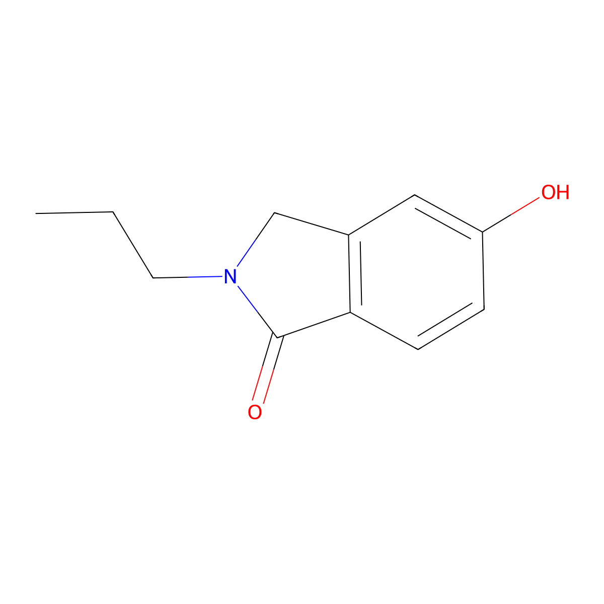 5-hydroxy-2-propyl-2,3-dihydro-1H-isoindol-1-one molecular structure, CAS 109803-67-0