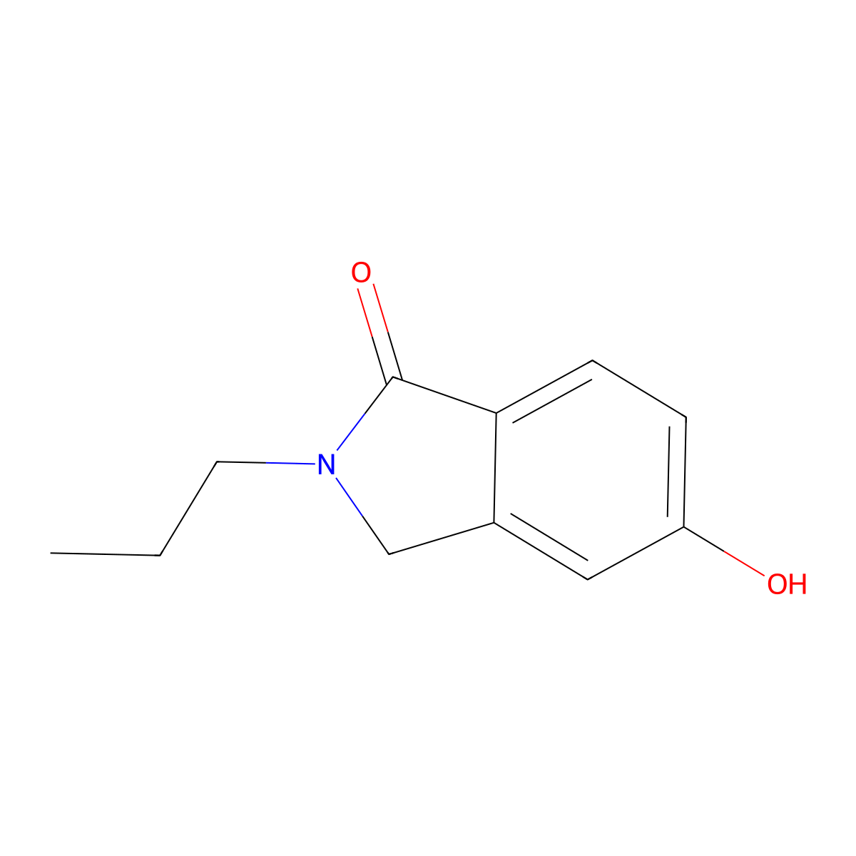 5-hydroxy-2-propyl-2,3-dihydro-1H-isoindol-1-one molecular structure, CAS 109803-67-0