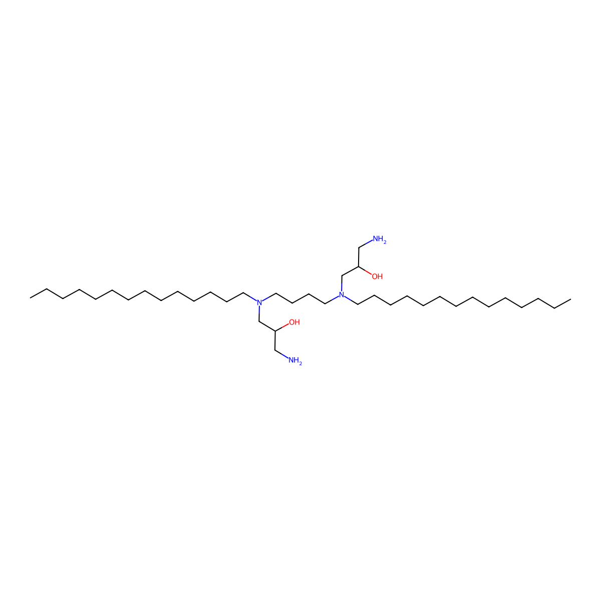 3-Amino-1-[20-(3-amino-2-hydroxypropyl)-15,20-diazatetratriacont-15-yl]propan-2-ol molecular structure, CAS 1098056-47-3