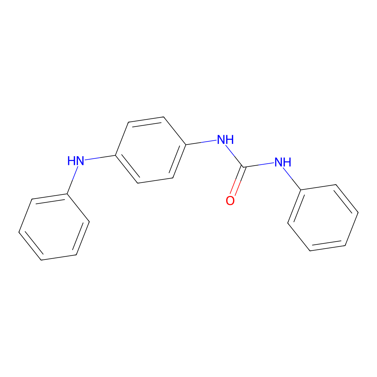 N-(4-anilinophenyl)-N'-phenylurea molecular structure, CAS 109806-11-3