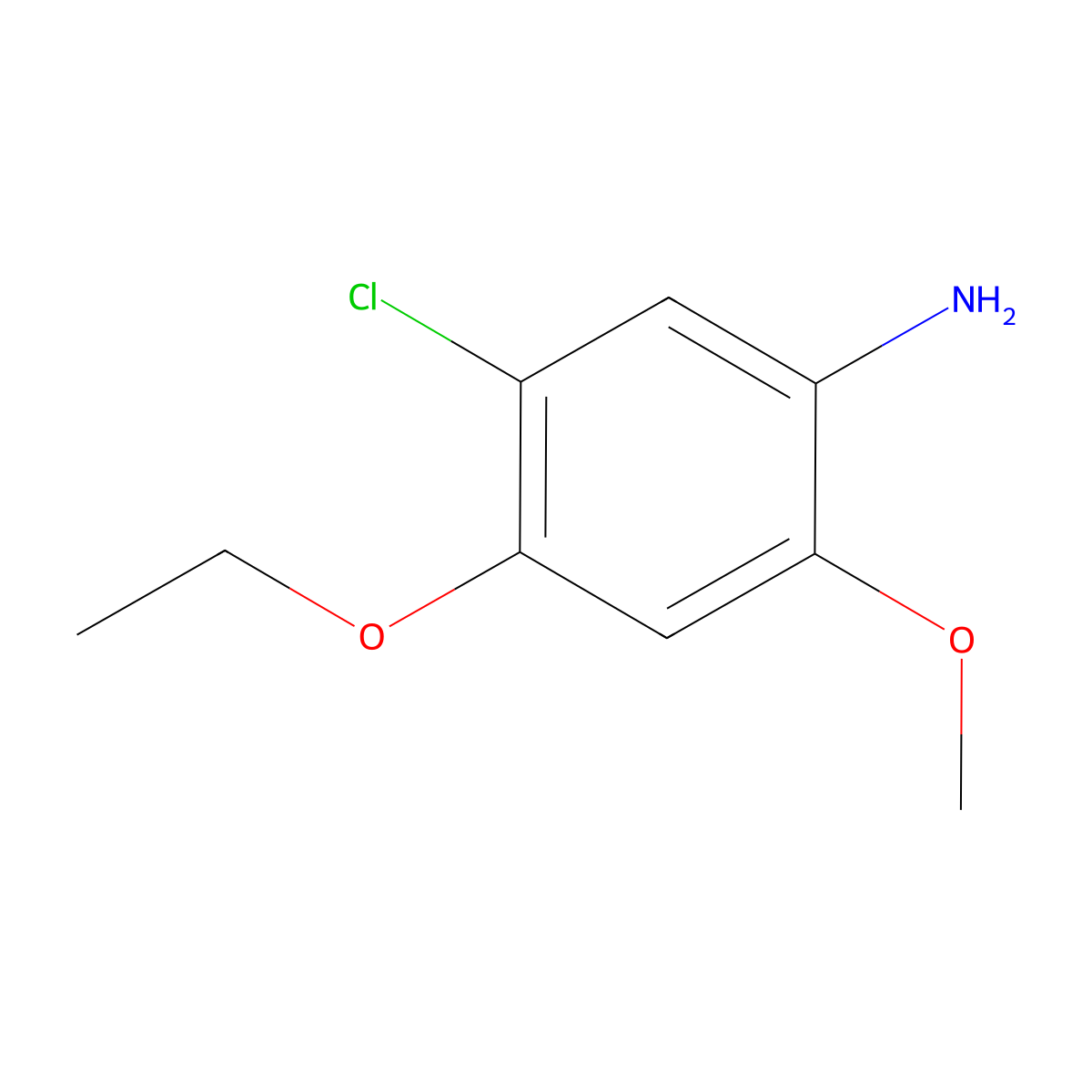 5-Chloro-4-ethoxy-2-methoxyaniline molecular structure, CAS 1098068-10-0