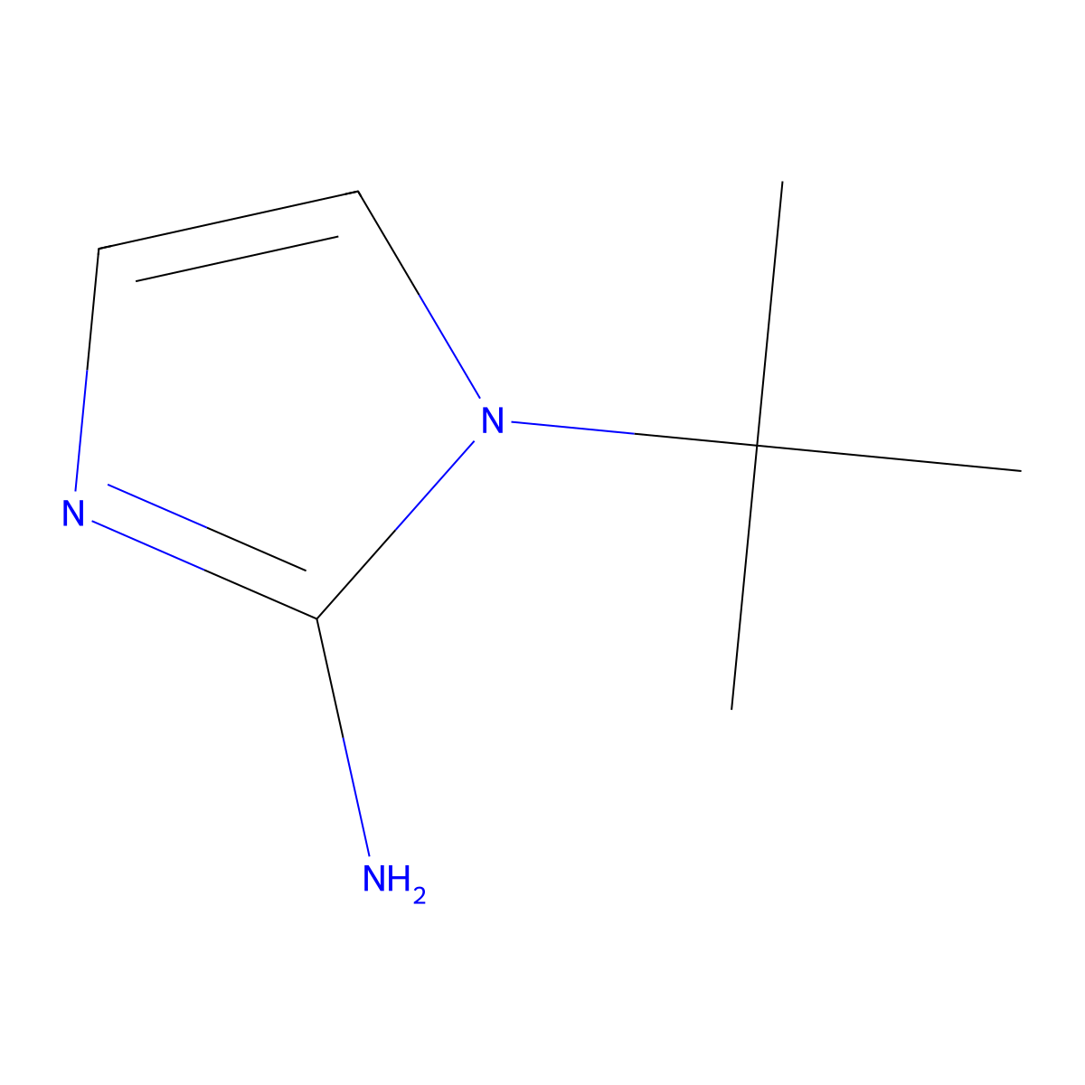 1-tert-butyl-1H-imidazol-2-amine molecular structure, CAS 1098068-80-4