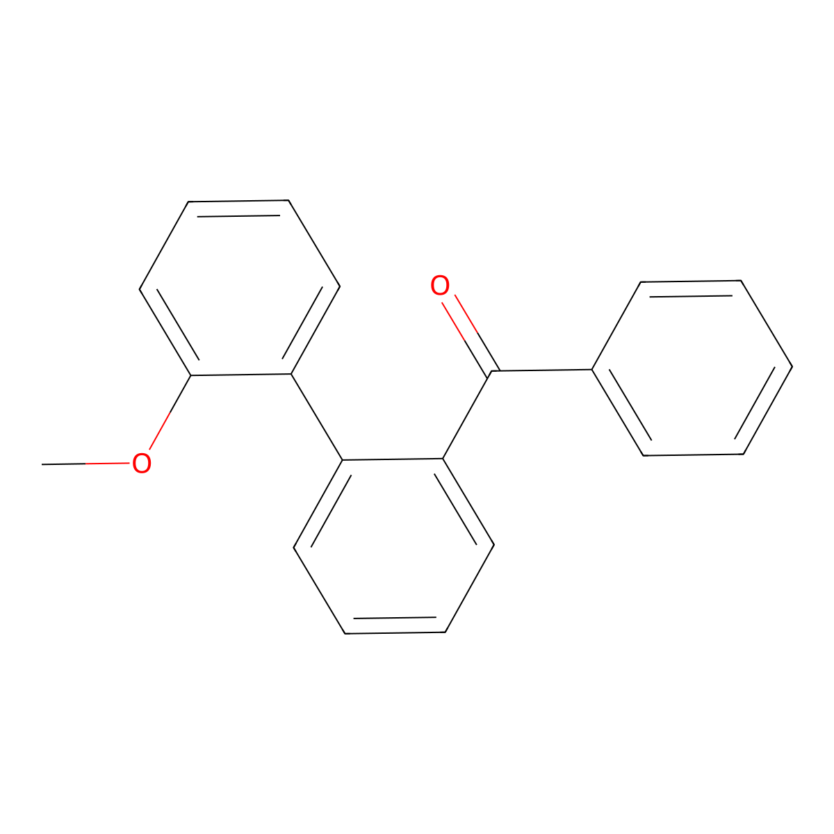 (2'-Methoxy[1,1'-biphenyl]-2-yl)phenylmethanone molecular structure, CAS 109807-68-3