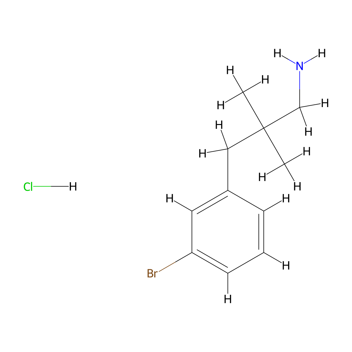 3-(3-Bromophenyl)-2,2-dimethylpropan-1-amine hydrochloride molecular structure, CAS 1098106-78-5