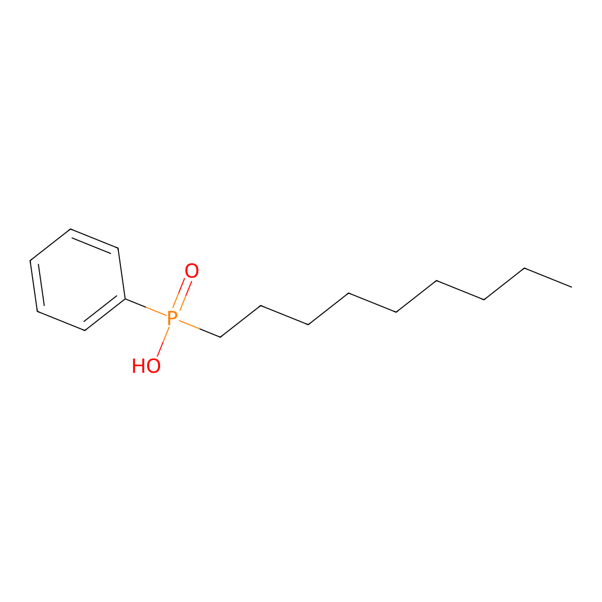 Phosphinic acid, nonylphenyl- molecular structure, CAS 109815-12-5