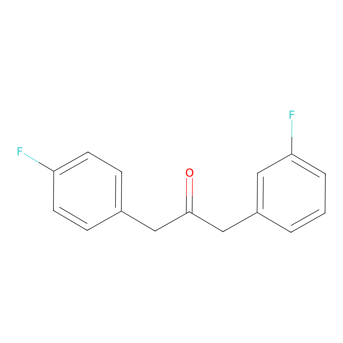 1-(3-Fluorophenyl)-3-(4-fluorophenyl)propan-2-one molecular structure, CAS 1098166-20-1