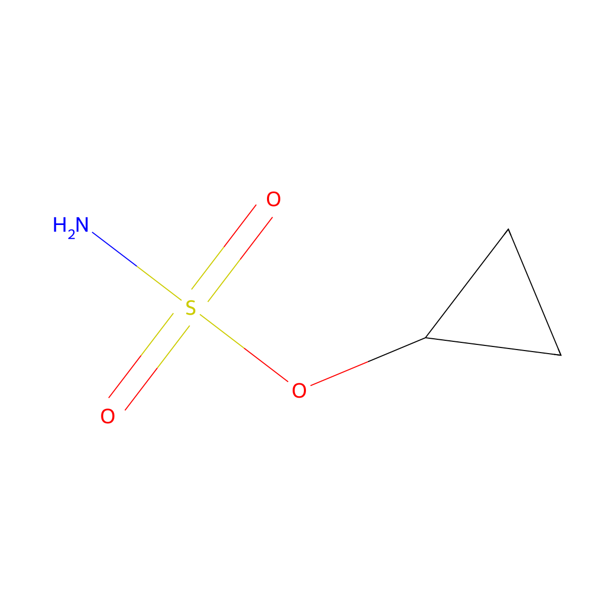 Cyclopropyl sulfamate molecular structure, CAS 1098181-58-8