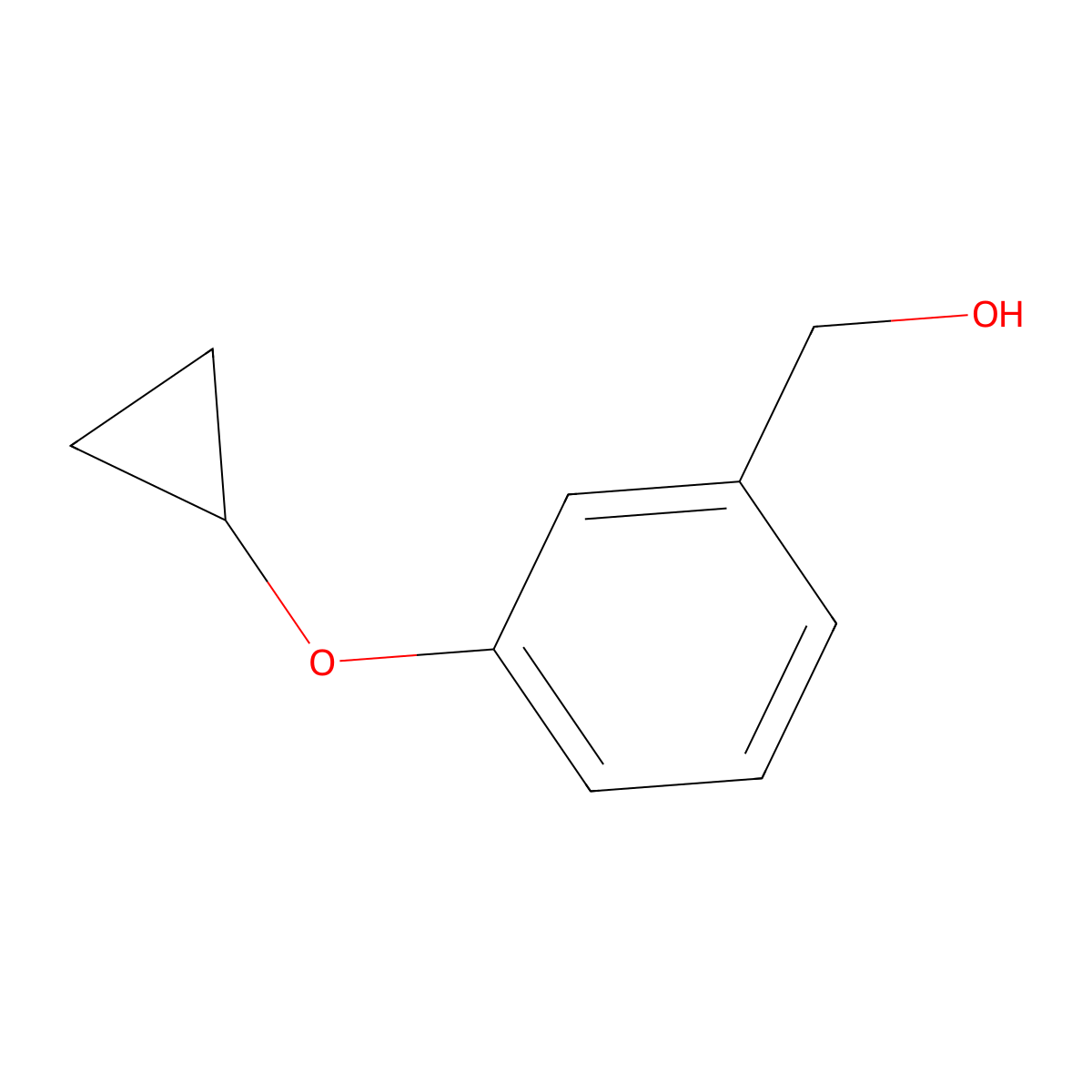 (3-Cyclopropoxyphenyl)methanol molecular structure, CAS 1098182-89-8