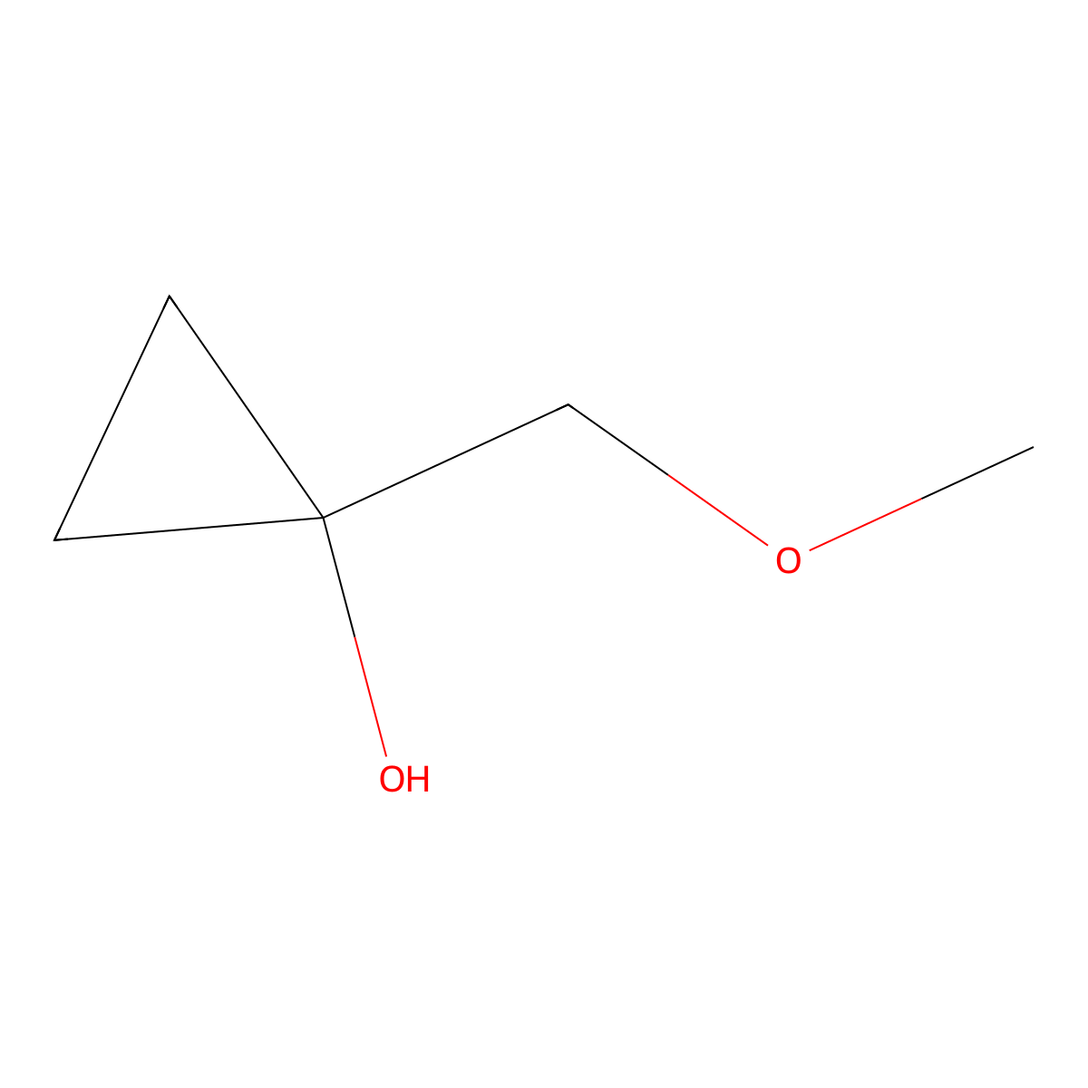 1-(Methoxymethyl)cyclopropan-1-ol molecular structure, CAS 1098183-67-5