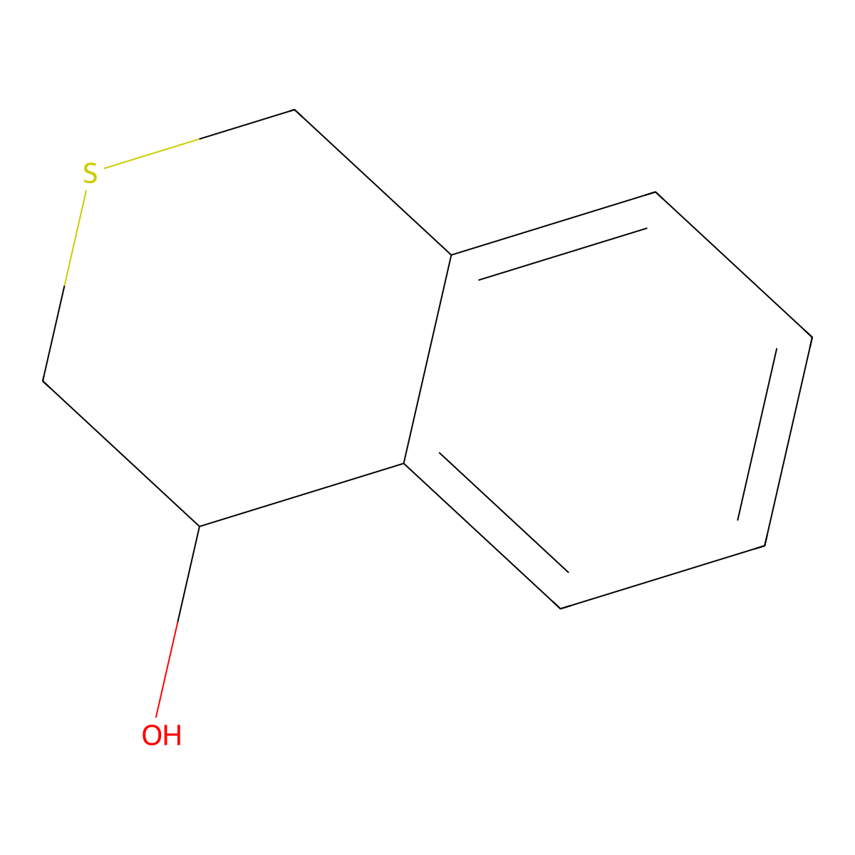 3,4-dihydro-1H-2-benzothiopyran-4-ol molecular structure, CAS 109819-33-2