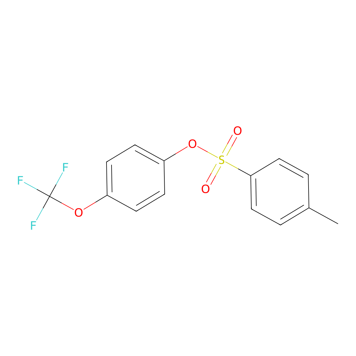 Toluene-4-sulfonic acid 4-trifluoromethoxy-phenyl ester molecular structure, CAS 1098336-64-1