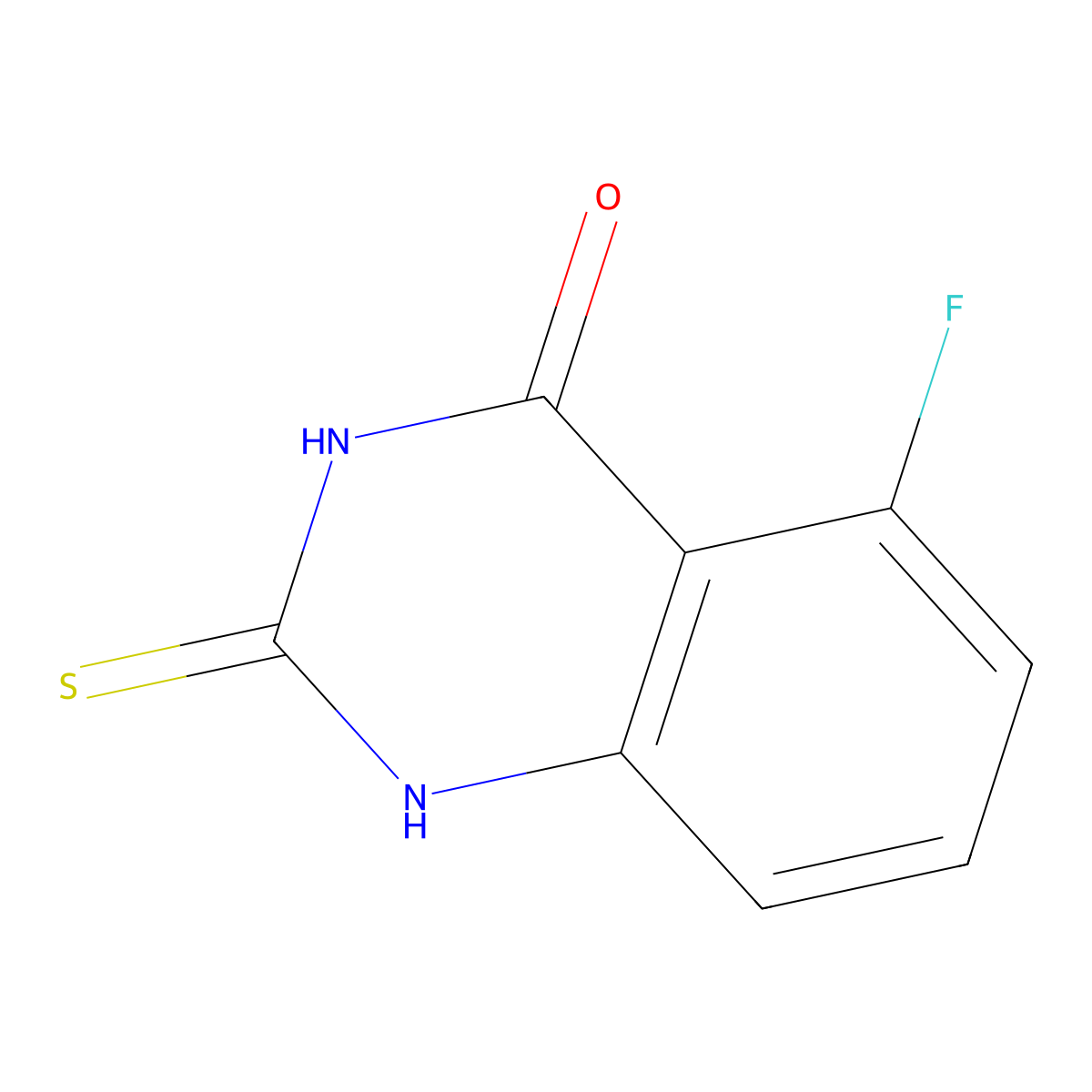 5-Fluoro-2-mercaptoquinazolin-4(3H)-one molecular structure, CAS 1098336-84-5