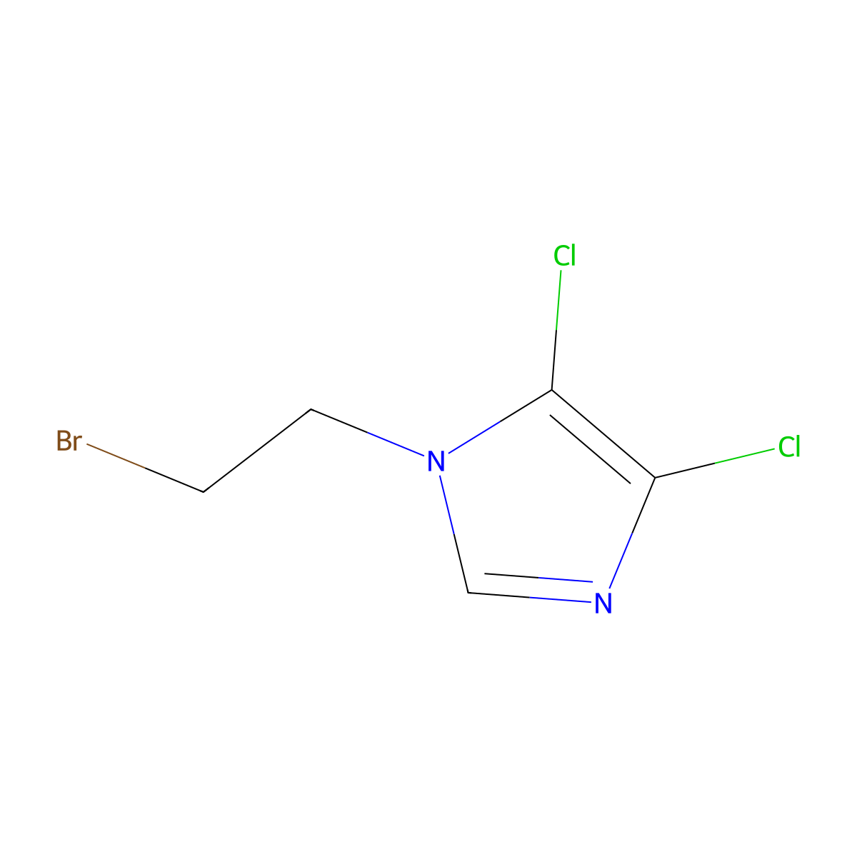 1-(2-bromoethyl)-4,5-dichloro-1H-imidazole molecular structure, CAS 1098340-25-0