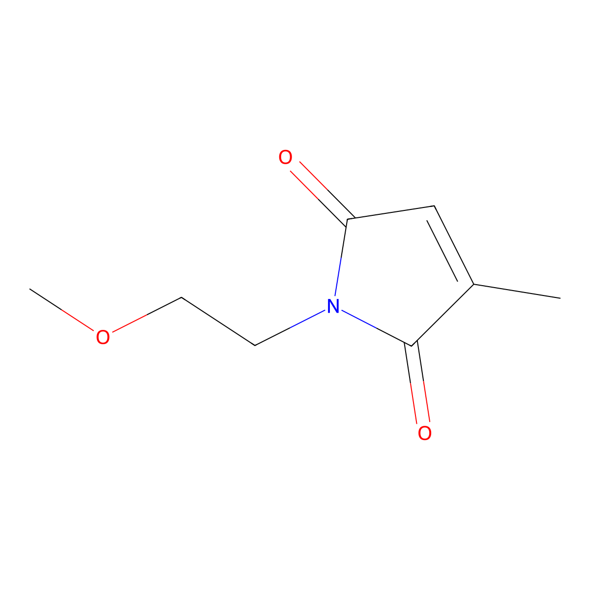1-(2-methoxyethyl)-3-methyl-2,5-dihydro-1H-pyrrole-2,5-dione molecular structure, CAS 1098353-68-4