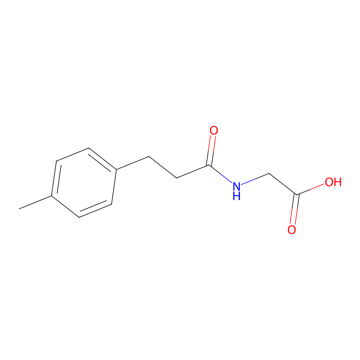 2-[3-(4-Methylphenyl)propanamido]acetic acid molecular structure, CAS 1098367-46-4
