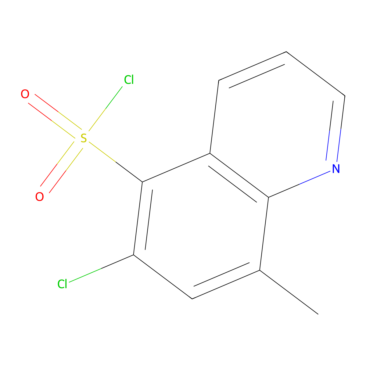 6-Chloro-8-methylquinoline-5-sulfonyl chloride molecular structure, CAS 1098387-59-7