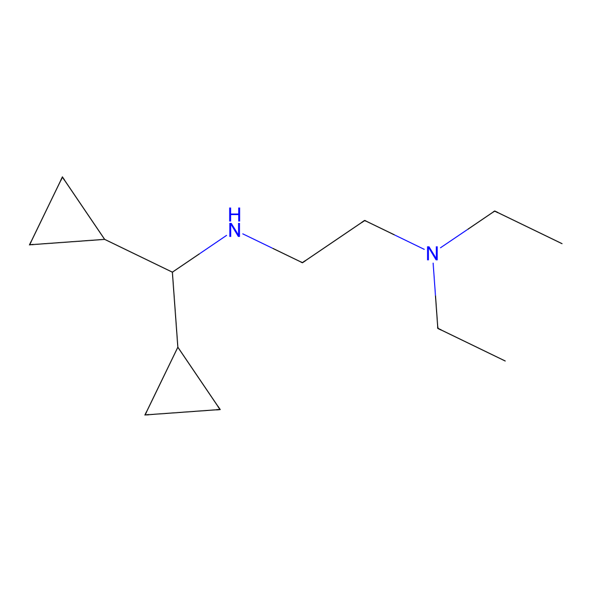 (Dicyclopropylmethyl)[2-(diethylamino)ethyl]amine molecular structure, CAS 1098396-43-0