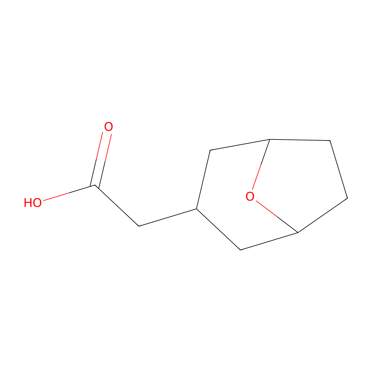 2-(8-Oxabicyclo[3.2.1]octan-3-yl)acetic acid molecular structure, CAS 1098432-95-1