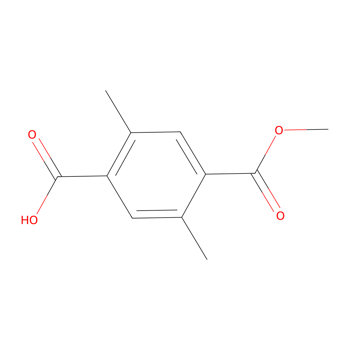 4-(Methoxycarbonyl)-2,5-dimethylbenzoic acid molecular structure, CAS 109844-67-9