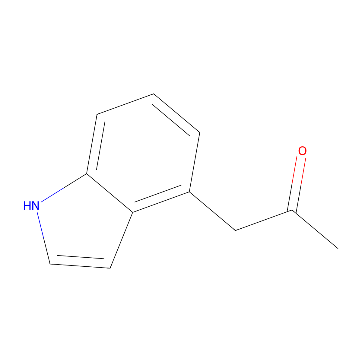 1-(1H-indol-4-yl)propan-2-one molecular structure, CAS 109844-70-4
