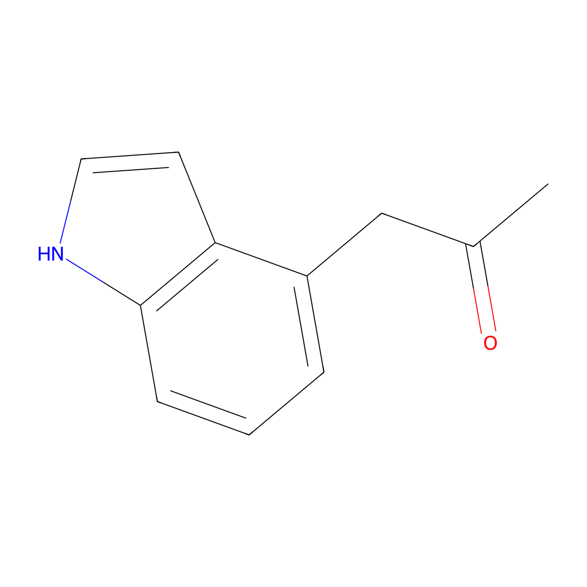 1-(1H-indol-4-yl)propan-2-one molecular structure, CAS 109844-70-4