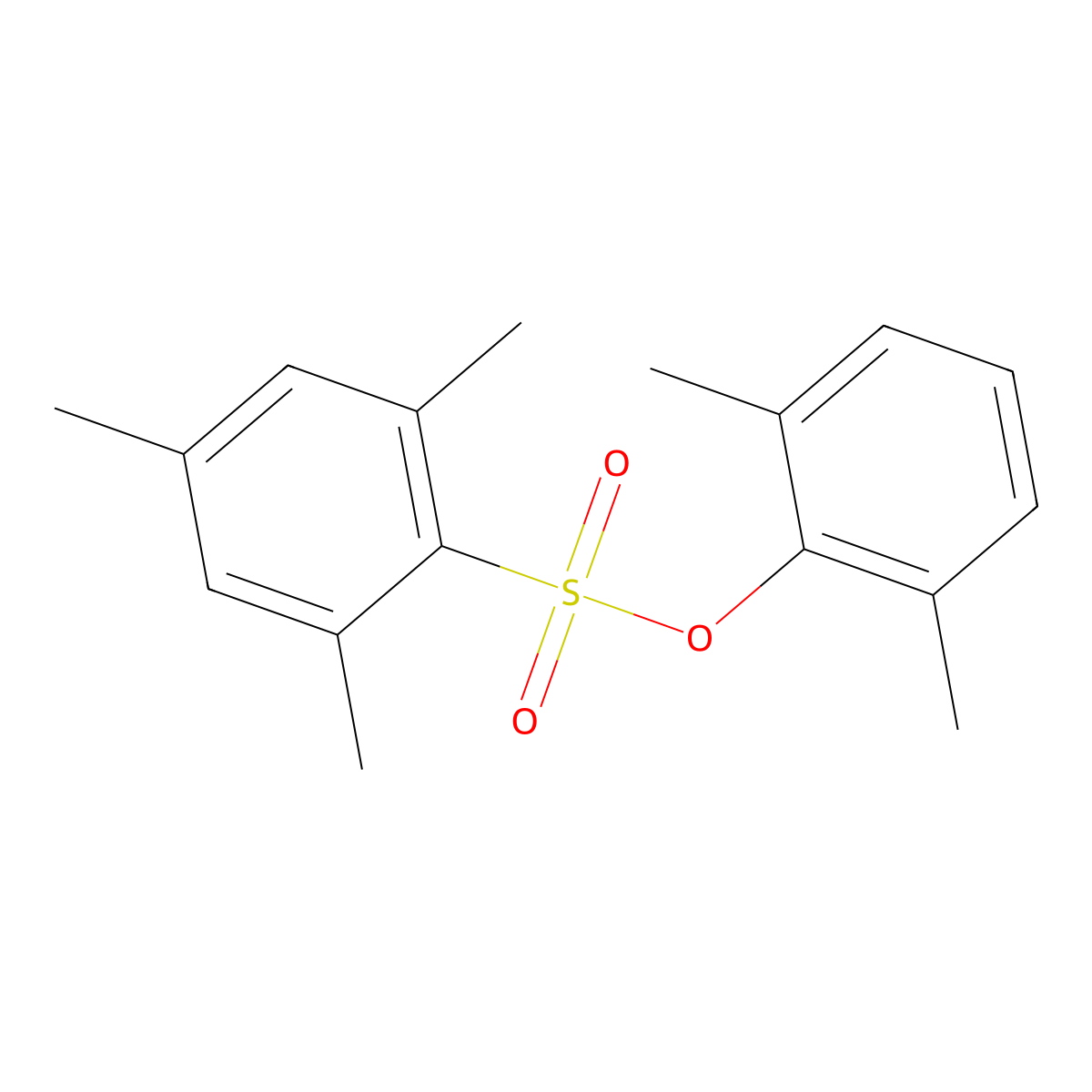 (2,6-Dimethylphenyl) 2,4,6-trimethylbenzenesulfonate molecular structure, CAS 109855-92-7