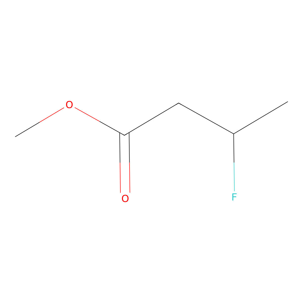 Butanoic acid, 3-fluoro-, methyl ester, (R)- molecular structure, CAS 109856-52-2