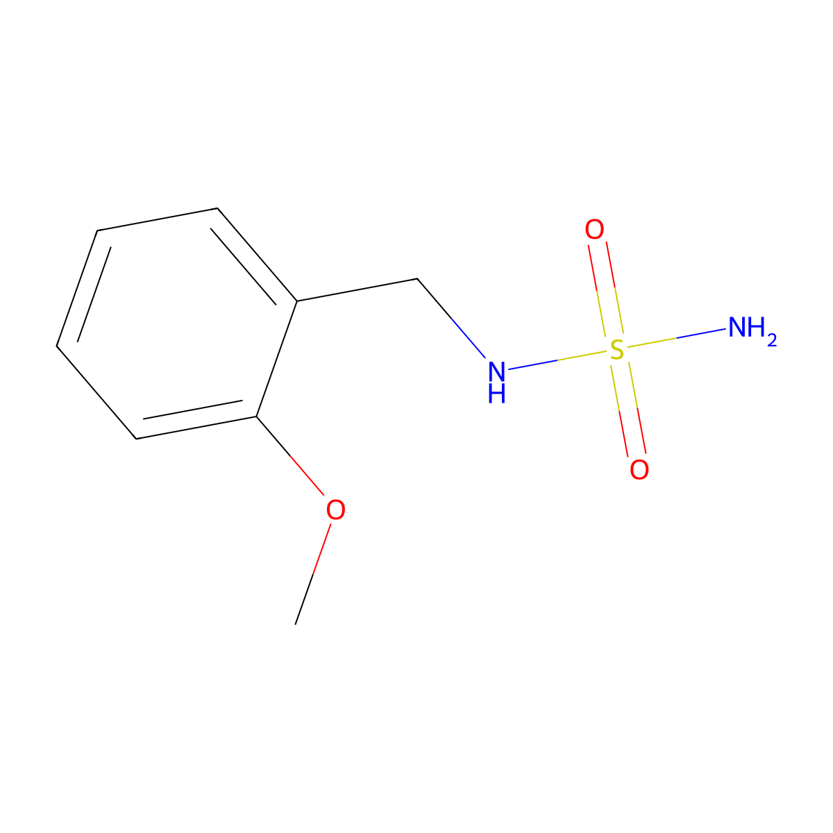 N-[(2-methoxyphenyl)methyl]aminosulfonamide molecular structure, CAS 1098609-11-0