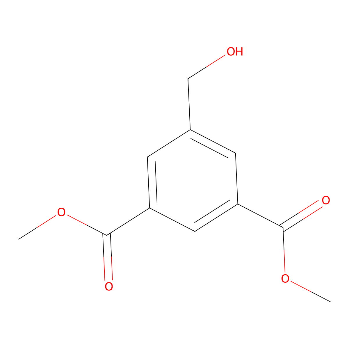 Dimethyl 5-(hydroxymethyl)isophthalate molecular structure, CAS 109862-53-5