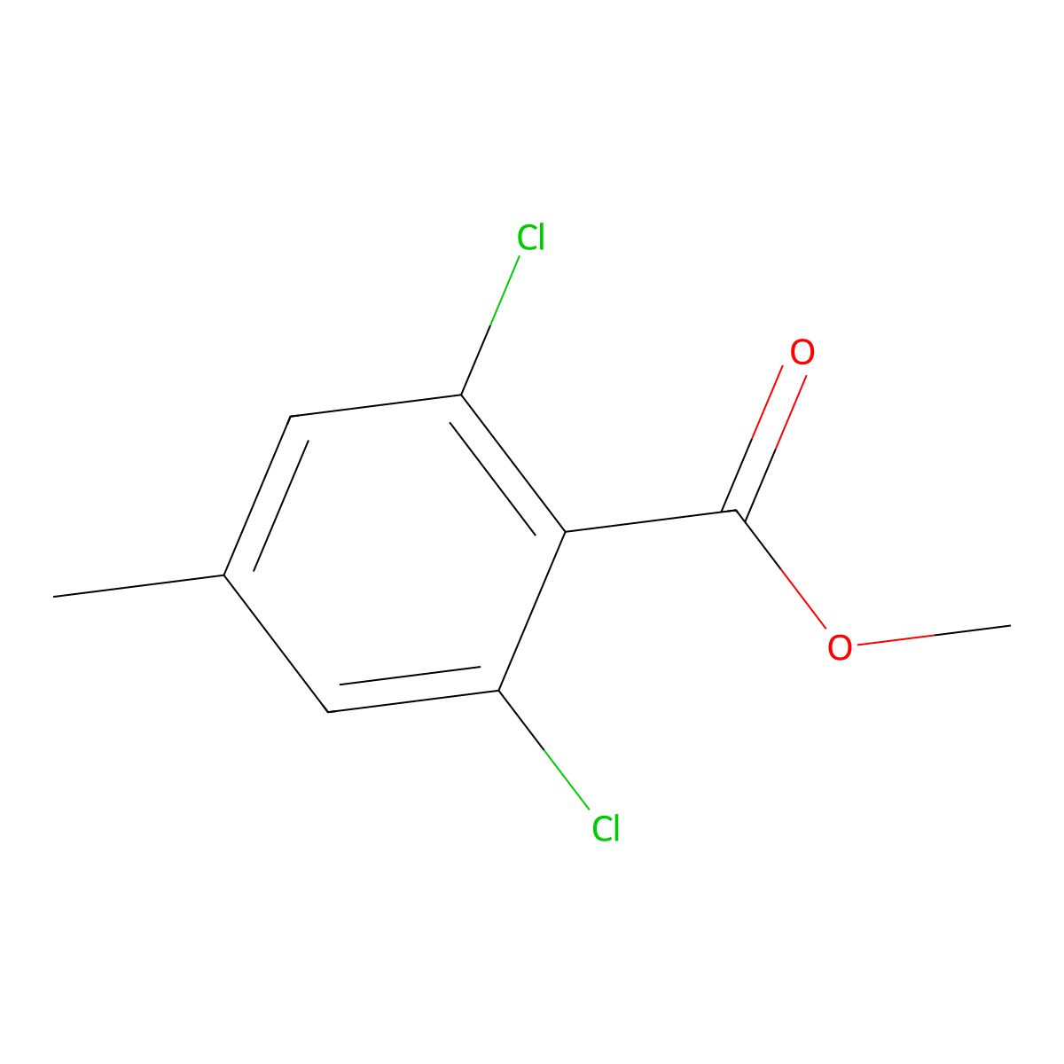 Methyl 2,6-dichloro-4-methylbenzoate molecular structure, CAS 1098620-09-7