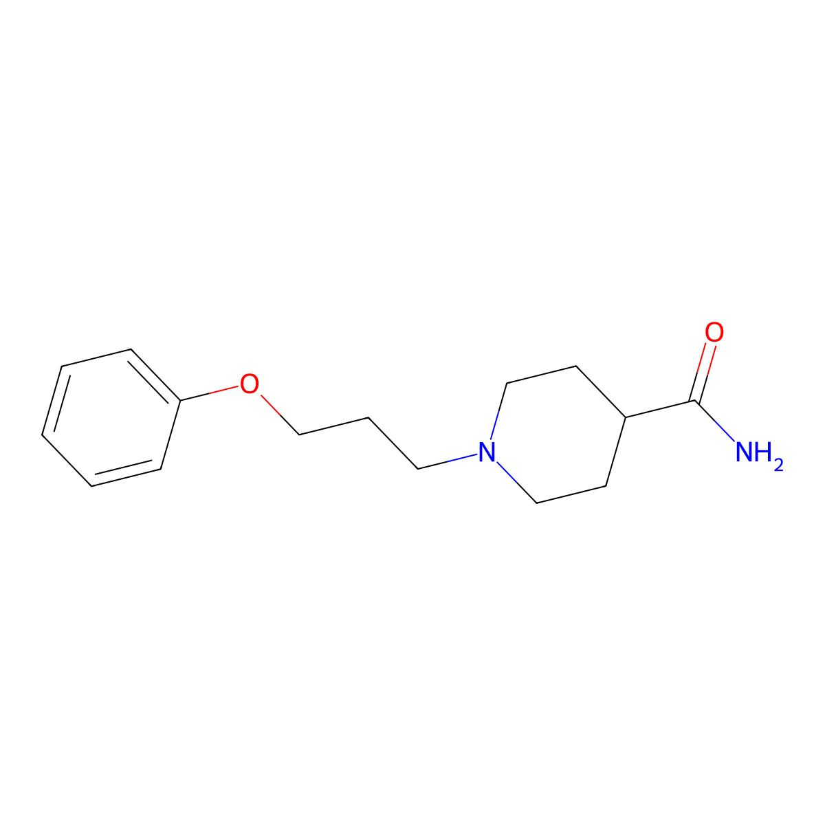 1-(3-Phenoxypropyl)piperidine-4-carboxamide molecular structure, CAS 1098625-51-4