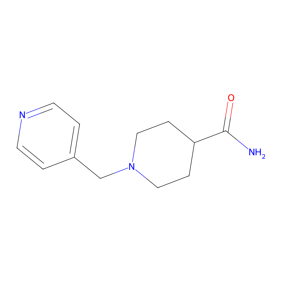 1-[(Pyridin-4-yl)methyl]piperidine-4-carboxamide molecular structure, CAS 1098628-16-0