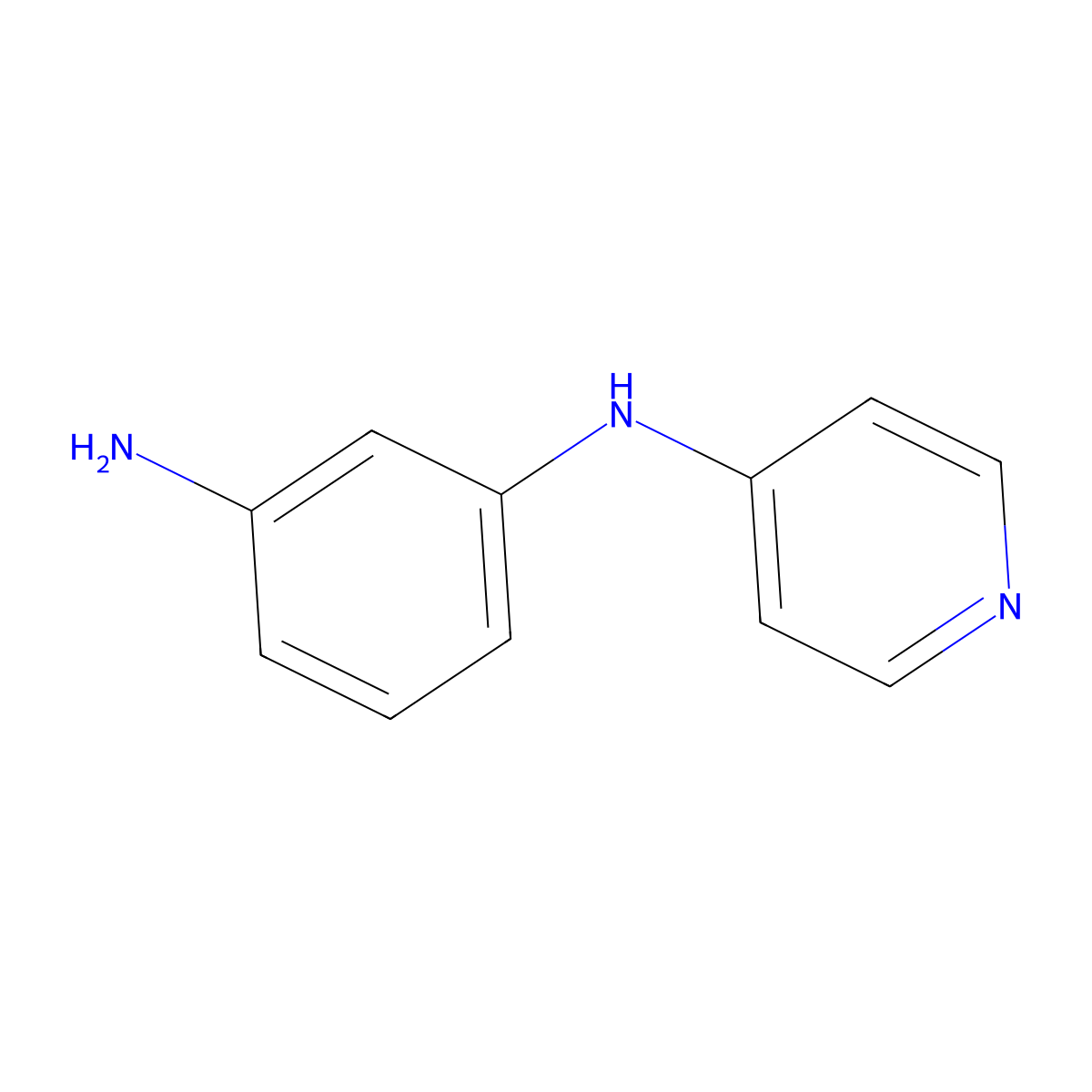 N1-(4-Pyridinyl)-1,3-benzenediamine molecular structure, CAS 109871-19-4
