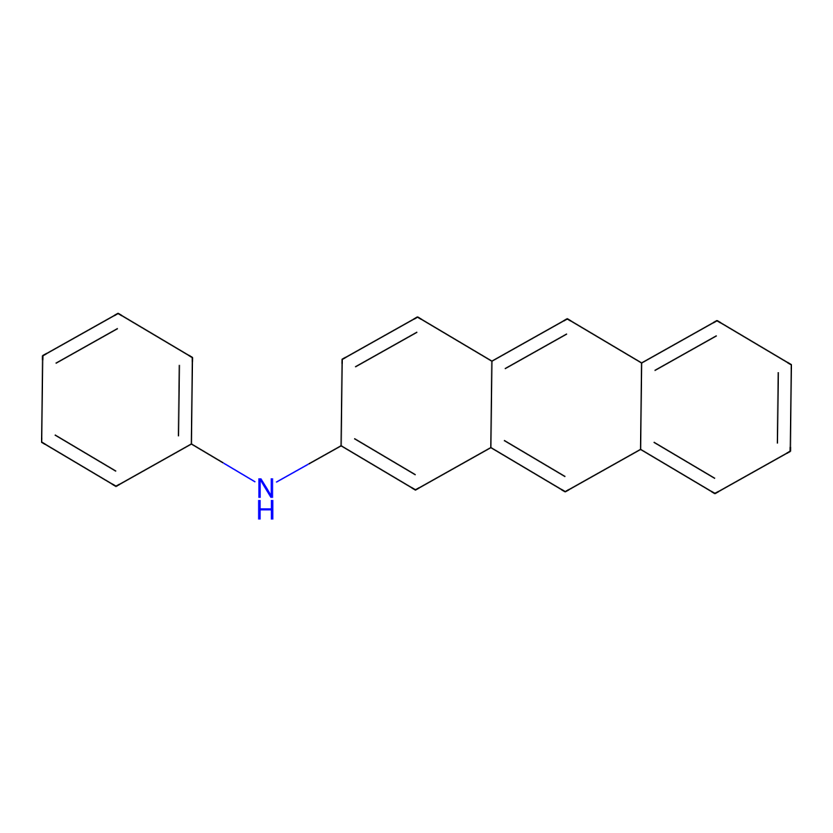 N-Phenylanthracen-2-amine molecular structure, CAS 109871-20-7