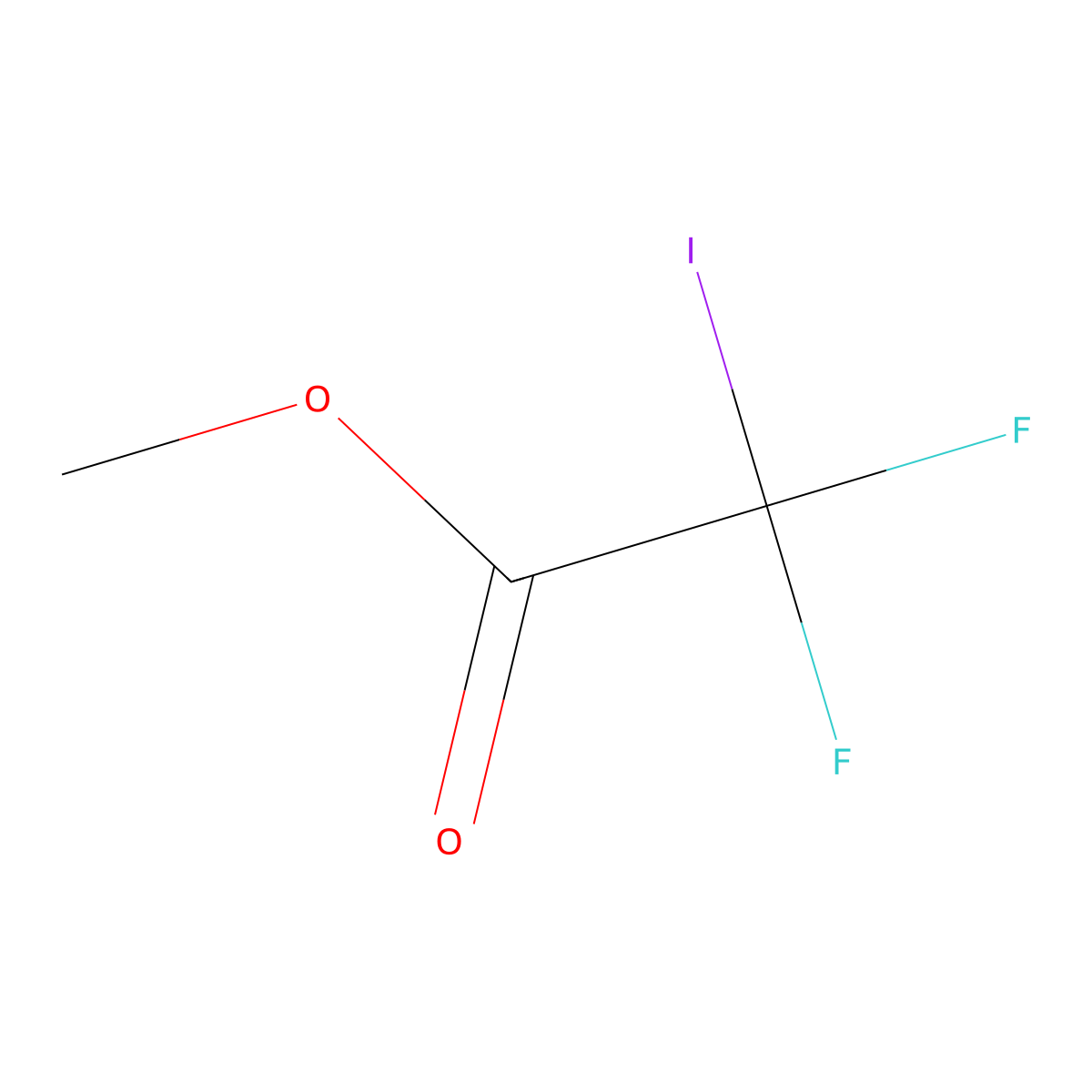 Acetic acid, difluoroiodo-, methyl ester molecular structure, CAS 109872-87-9