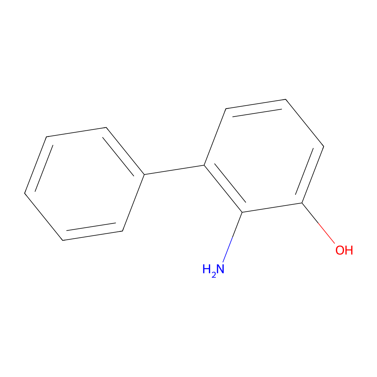 2-Amino-3-phenylphenol molecular structure, CAS 109877-38-5