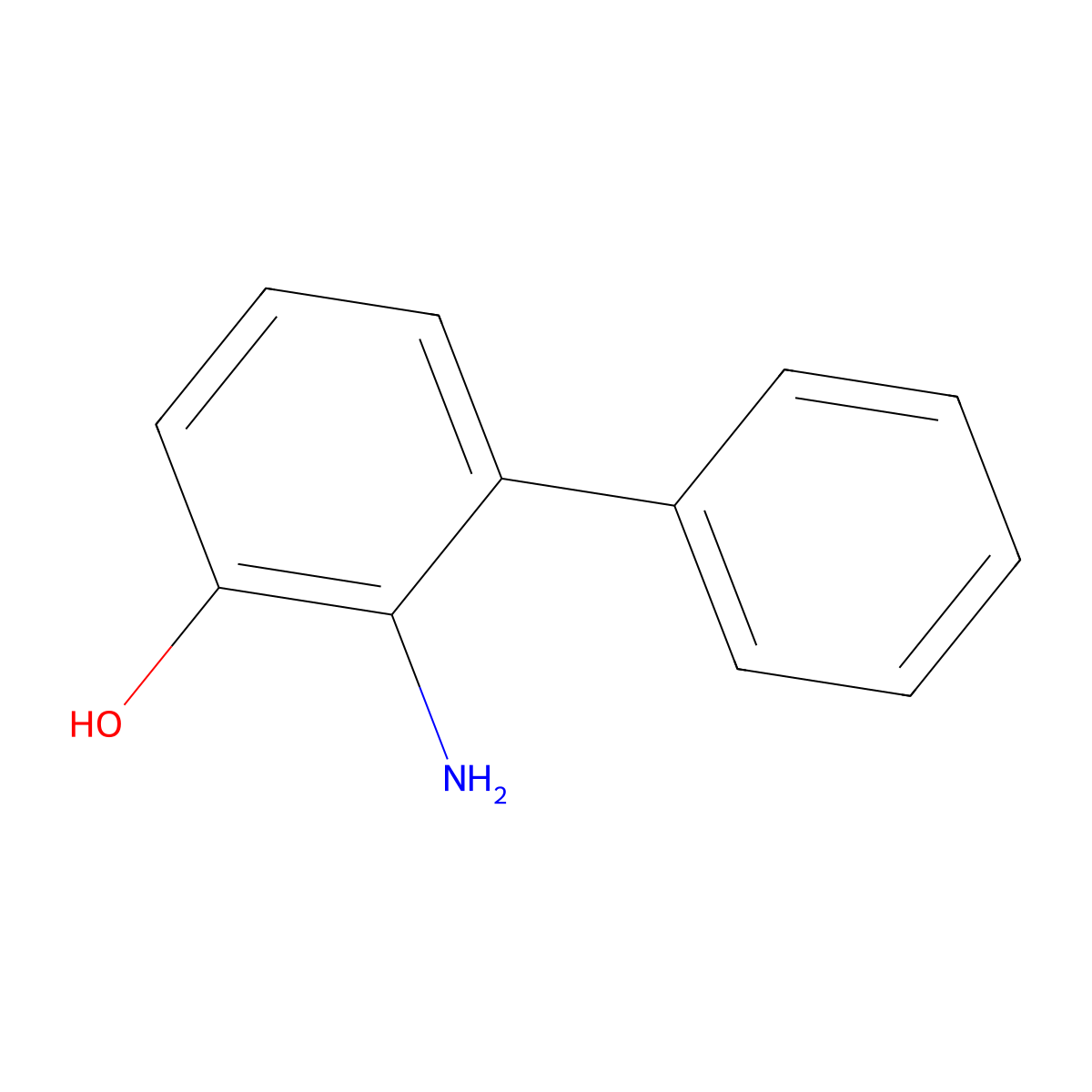 2-Amino-3-phenylphenol molecular structure, CAS 109877-38-5
