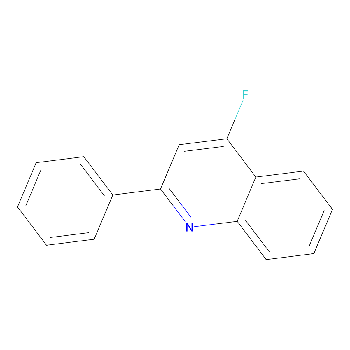 4-Fluoro-2-phenylquinoline molecular structure, CAS 109883-55-8