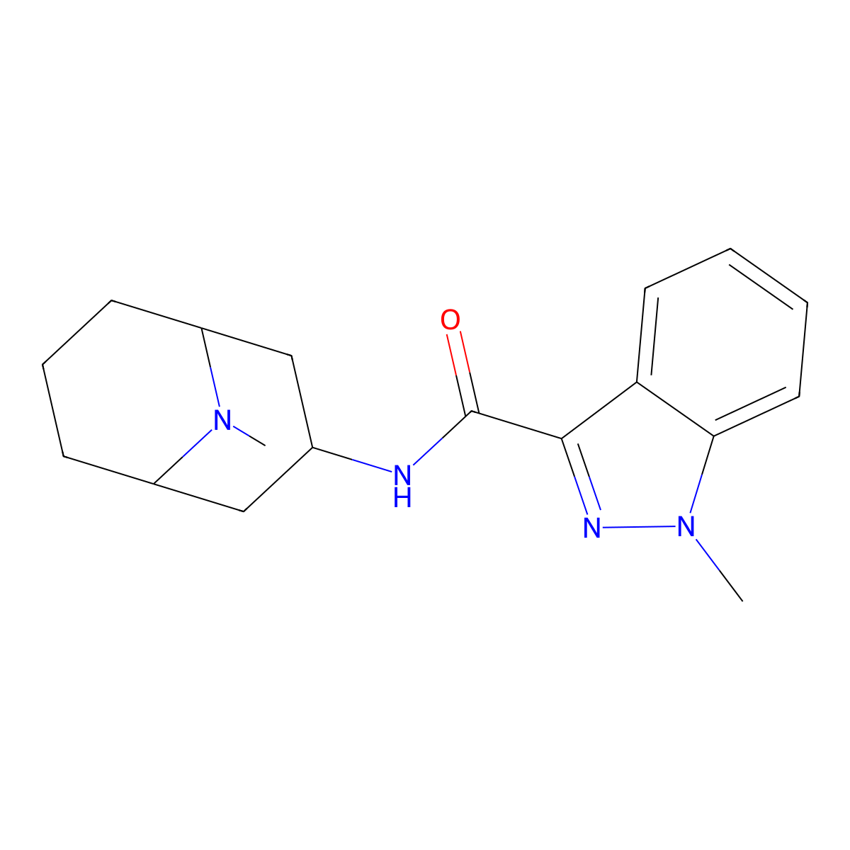 (3H)granisetron molecular structure, CAS 109889-09-0
