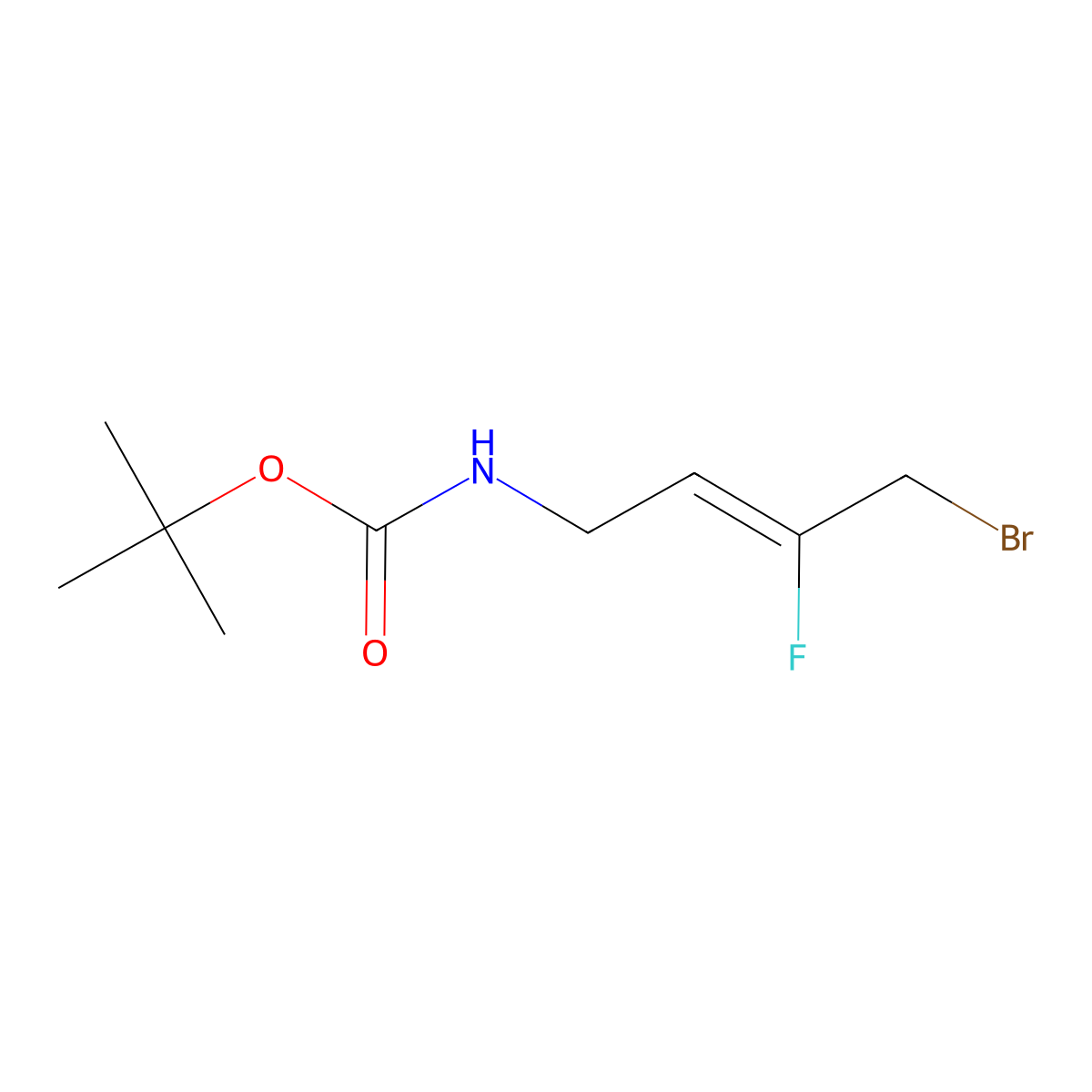 (Z)-tert-Butyl (4-bromo-3-fluorobut-2-en-1-yl)carbamate molecular structure, CAS 1098972-51-0