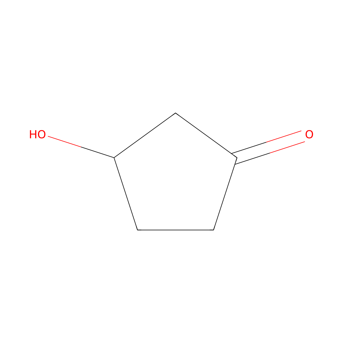(3S)-3-hydroxycyclopentan-1-one molecular structure, CAS 109905-54-6