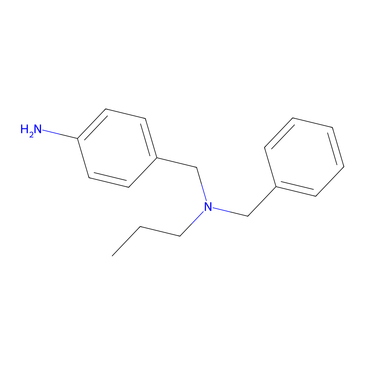 4-((Benzyl(propyl)amino)methyl)aniline molecular structure, CAS 1099073-00-3